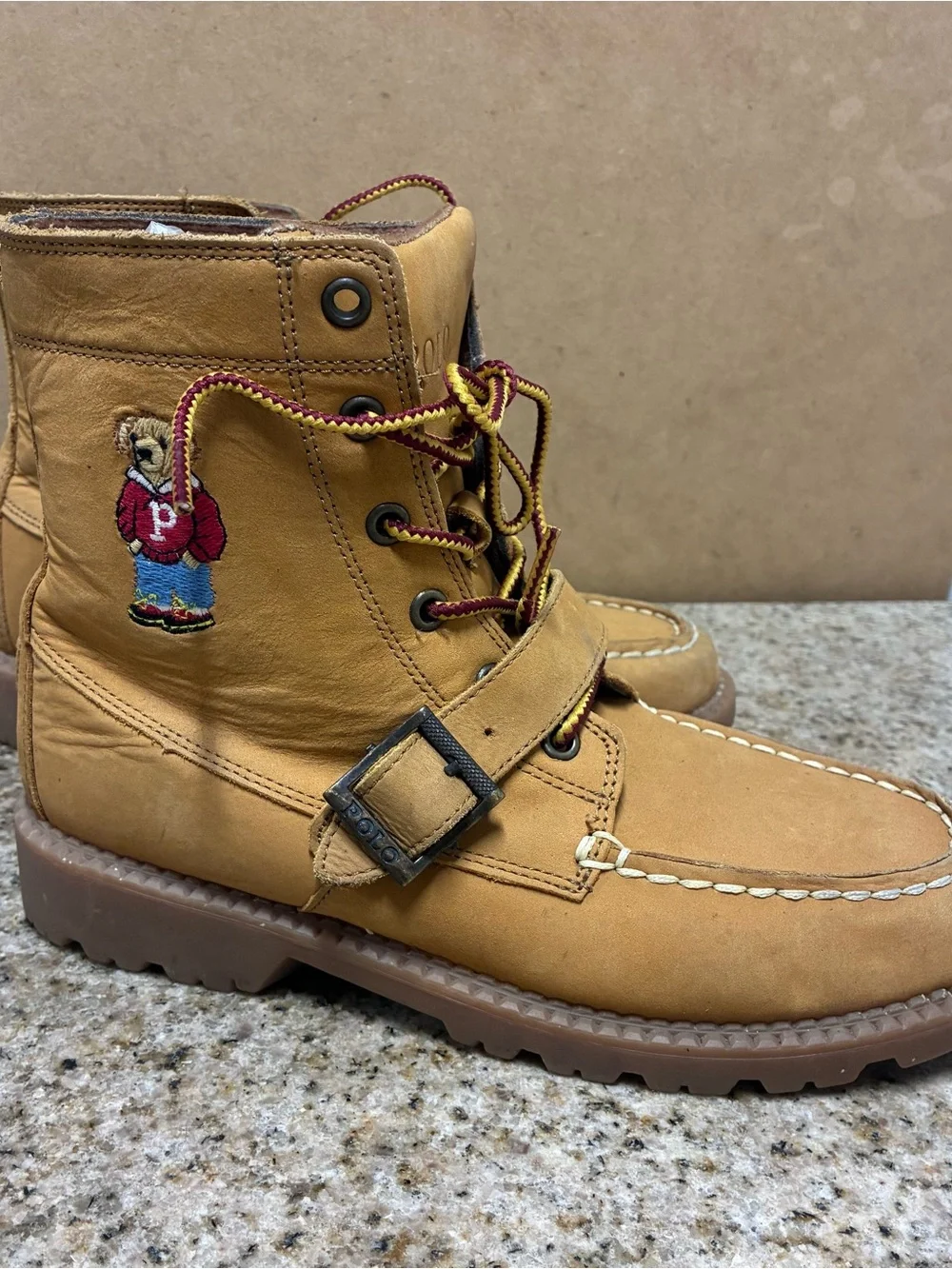 Polo Ralph Lauren kids ranger Hi ll boots sz. 5 boys